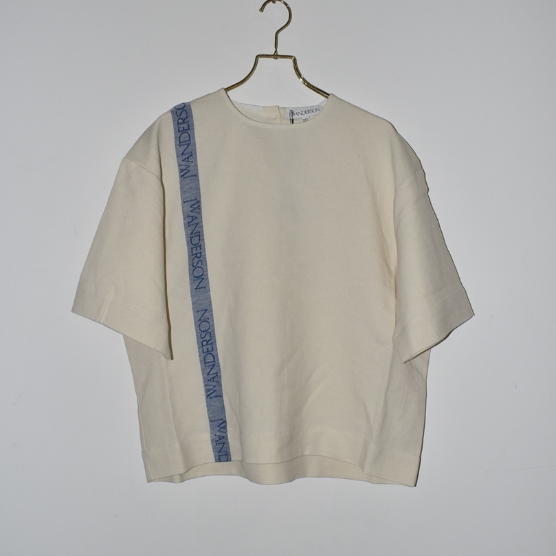 JW ANDERSON ロゴストライプ リネンシャツ[596-20050001]