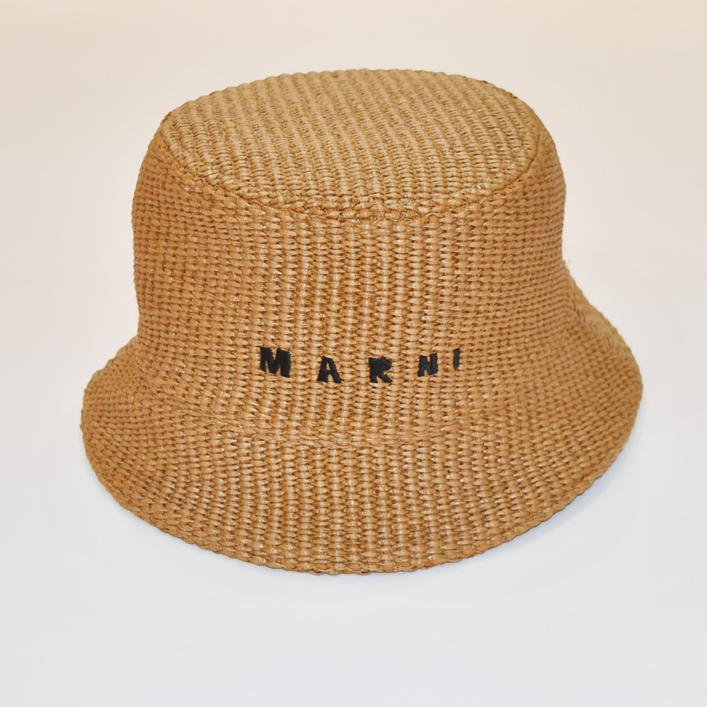 MARNI ロゴ刺しゅう入りバケットハット[CLMC0067S1]