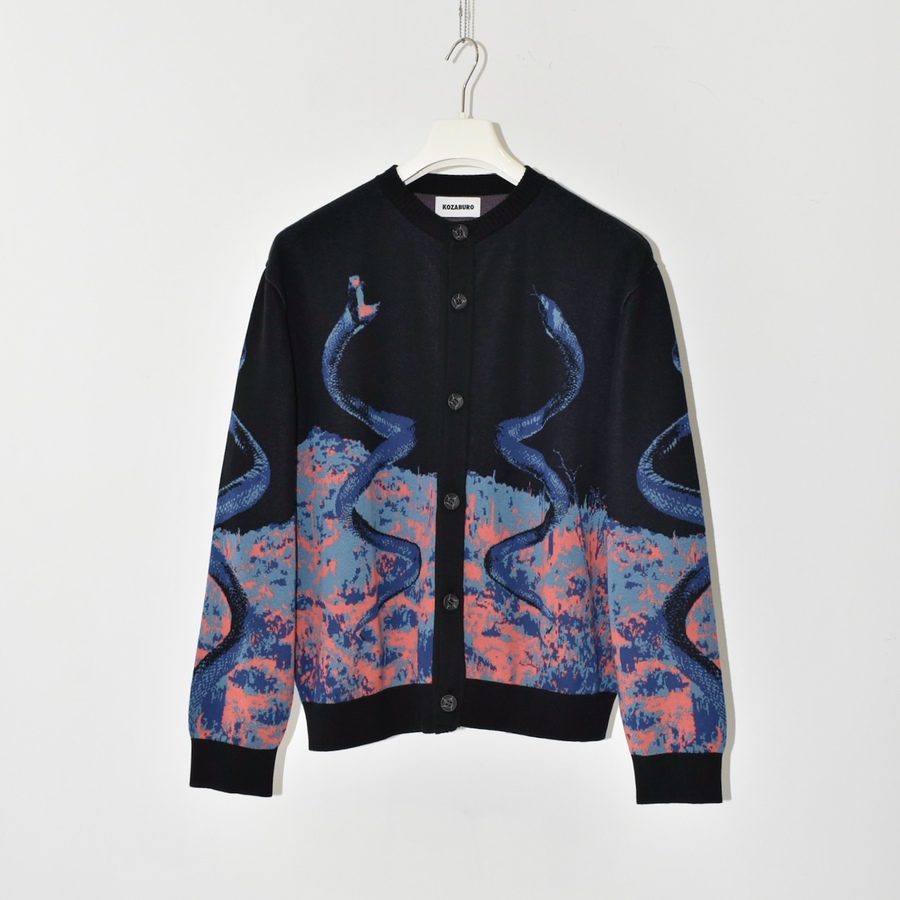 KOZABURO JACQUARD KNIT CARDIGAN [3514-K-203]