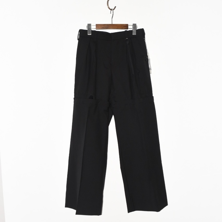 Tamme Separate Wide Slacks Black[24S0144]