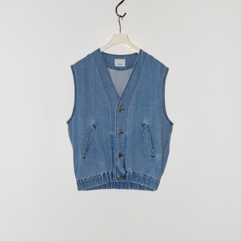08sircus Bleached Denim Gilet[OT15]