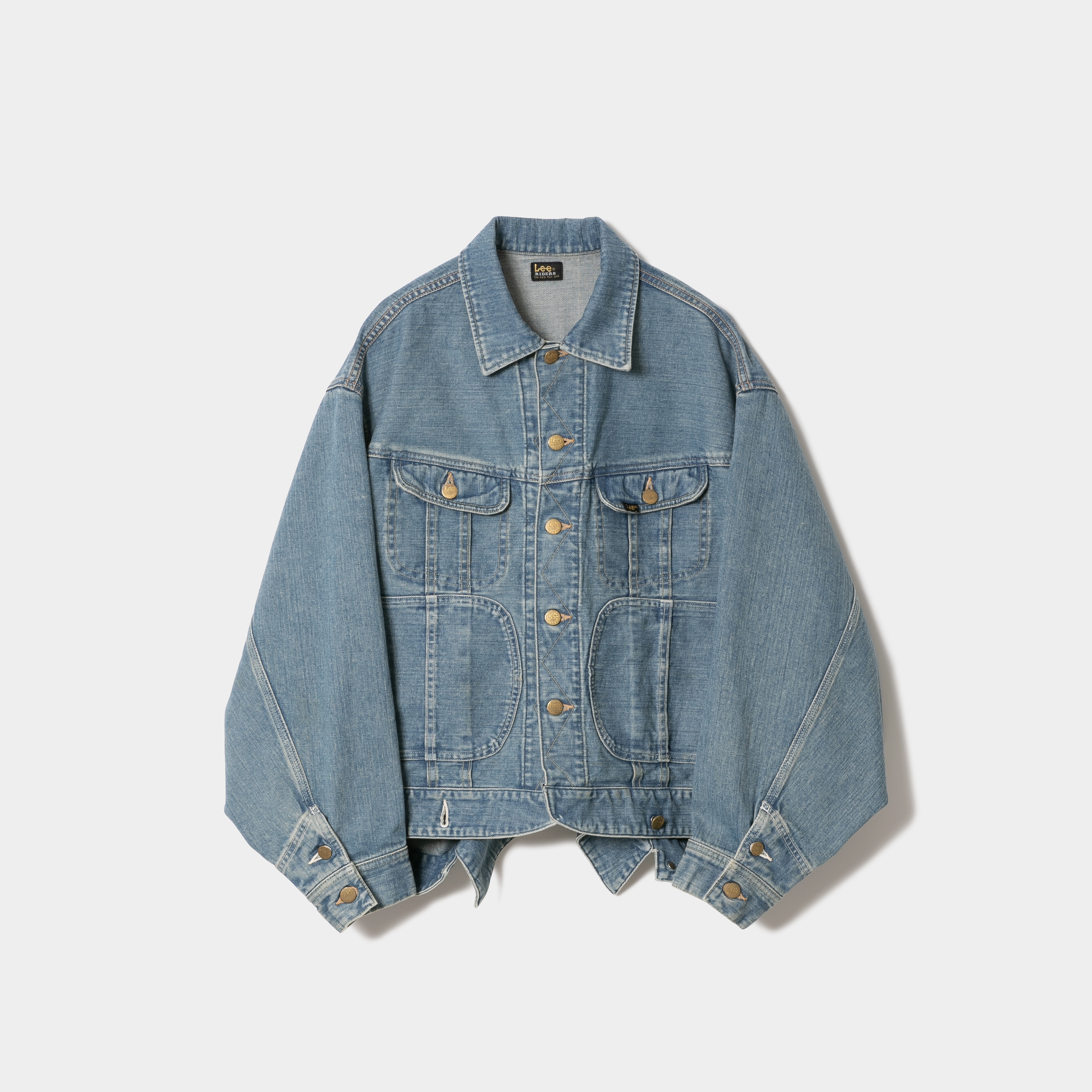 beautiful people Lee double-end denim riders/work blouson BLEACH[1425102049]