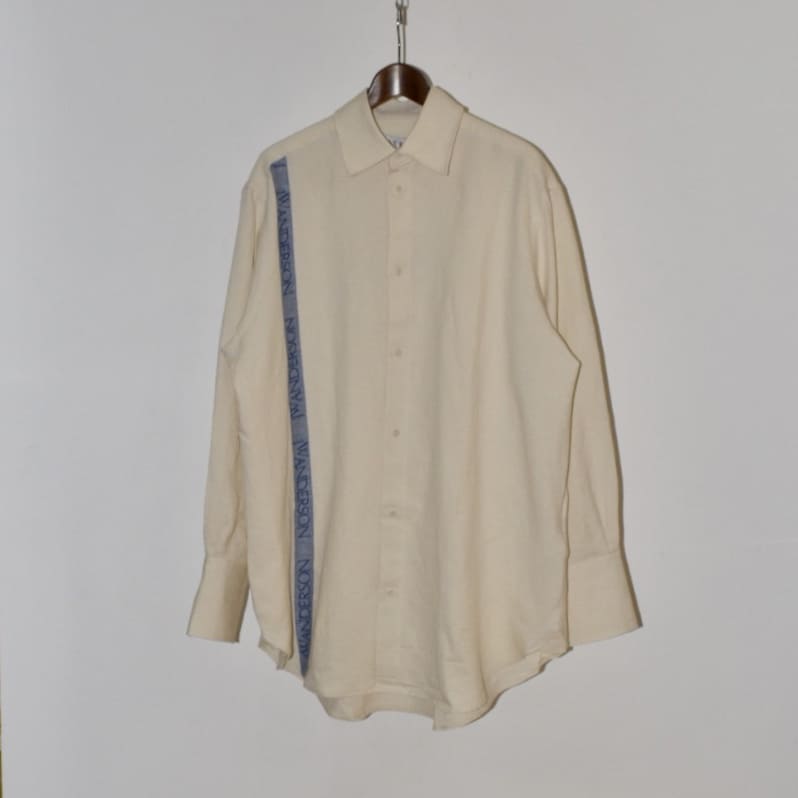 JW ANDERSON   ティータオル オーバーサイズ シャツ [596-20059012]