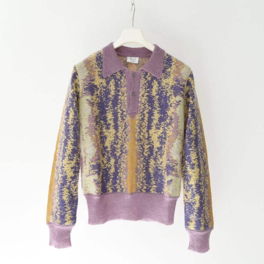 WINNIE HARRY POLO [PURPLE PASTEL STROKES PRINT]