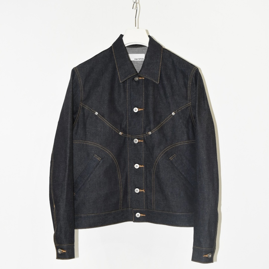 sage  NATION DENIM JIJI JACKET [S084]