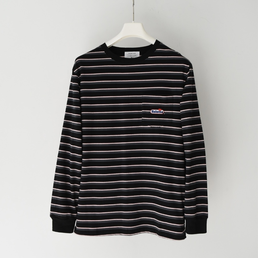 BALANSA HEART LOGO STRIPE L/S TEE