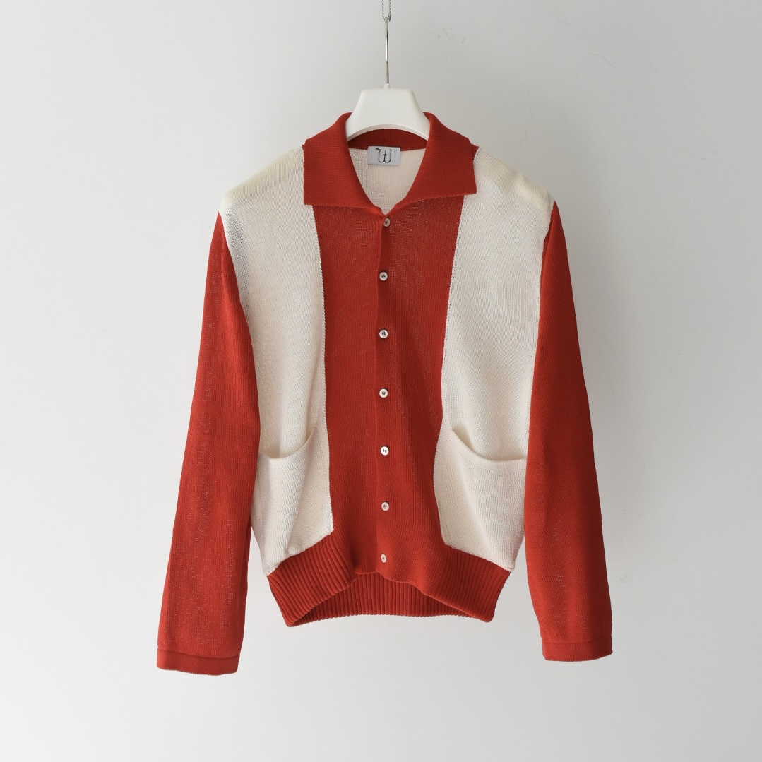 WINNIE L/S DAHLIA BOWLER [RED/OFF WHITE]