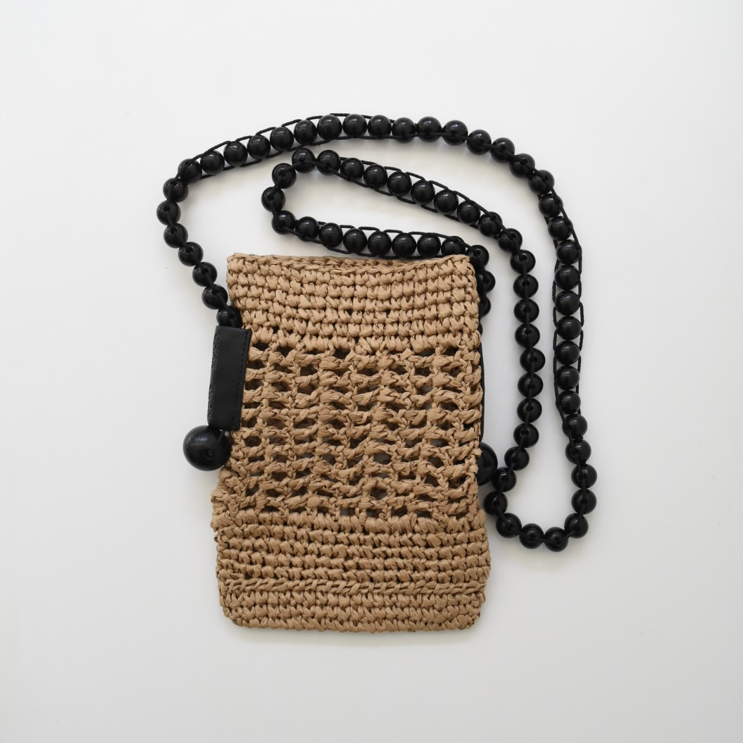 CMMN SWDN RAFFIA MESSENGER [Natural/Black]