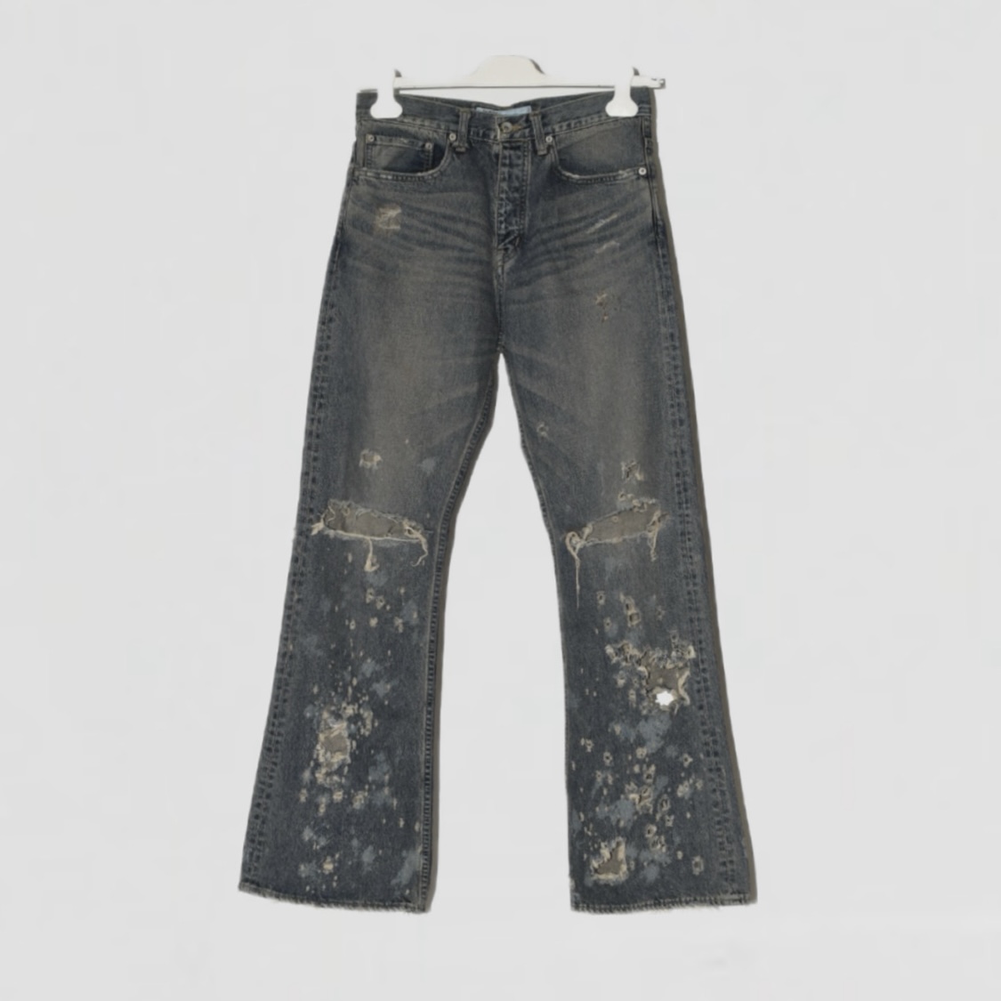 DAIRIKU "Damage" Flare Denim Pants[24SS D-9]