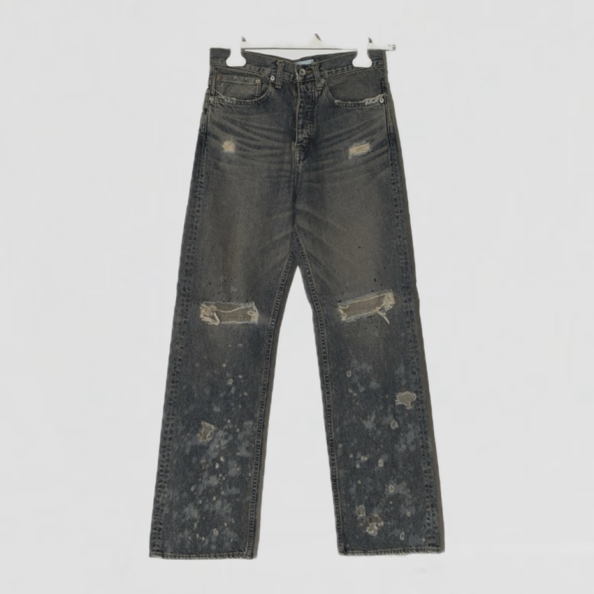 DAIRIKU "Damage" Straight Denim Pants[24SS D-5]