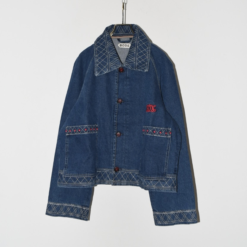 BODE Embroidered Denim Jacket[24SS-OW007]