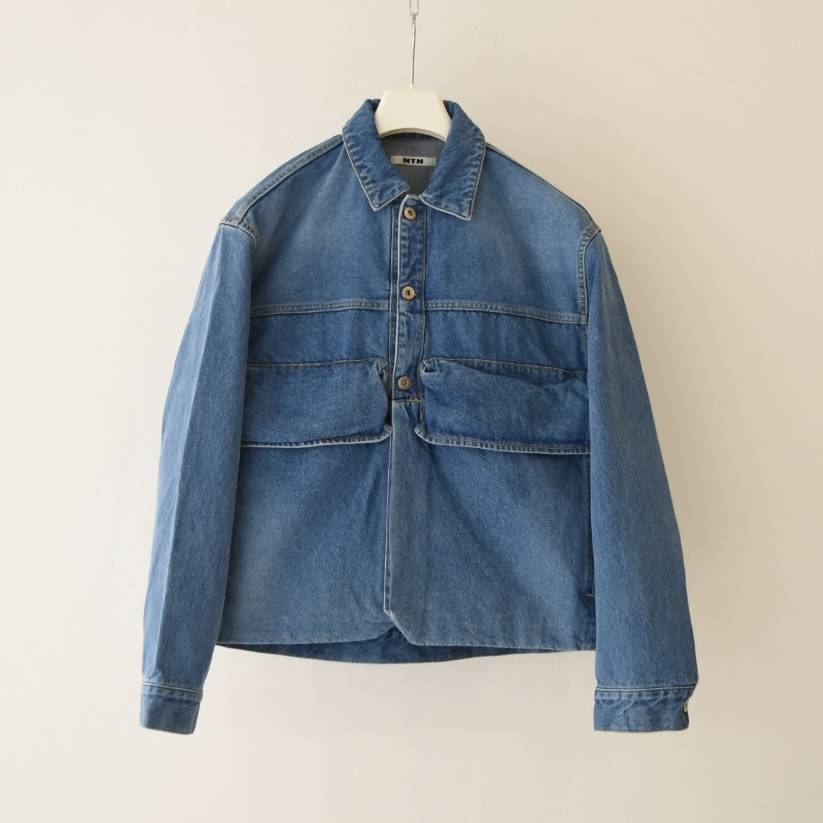 NTN POCKET DENIM JACKET WASHED BLUE[24-NS009030B]