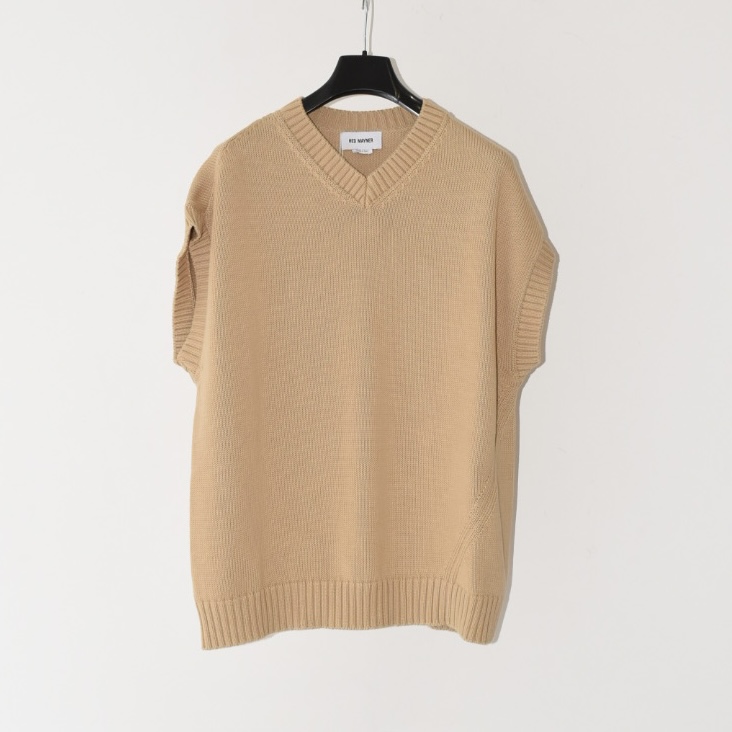 HED MAYNER コットン アシンメトリック Vネックベスト[HMMY 75002T]