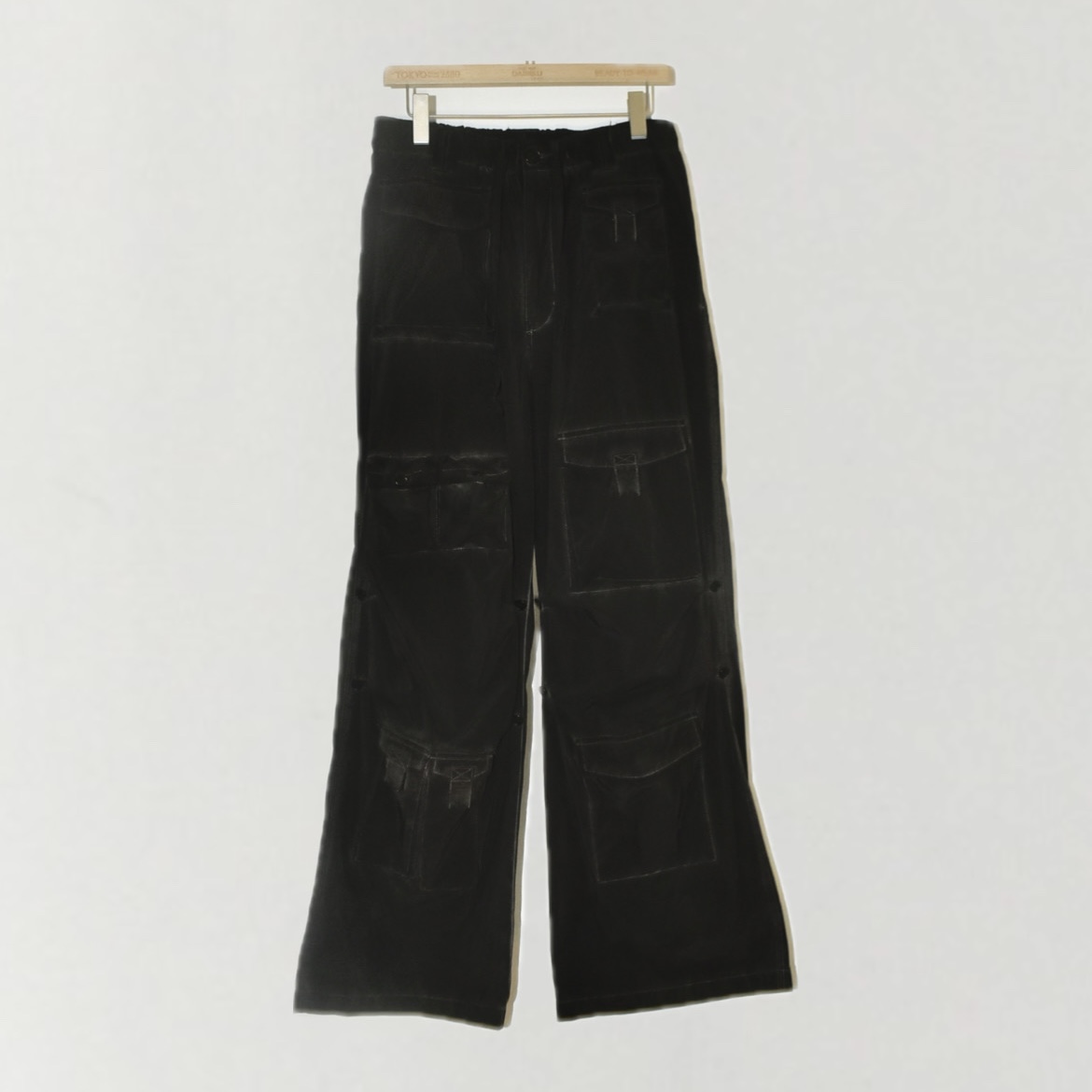 DAIRIKU Vintage Wash PKT Nylon Pants Vintage Mud Black[24SS B-8]