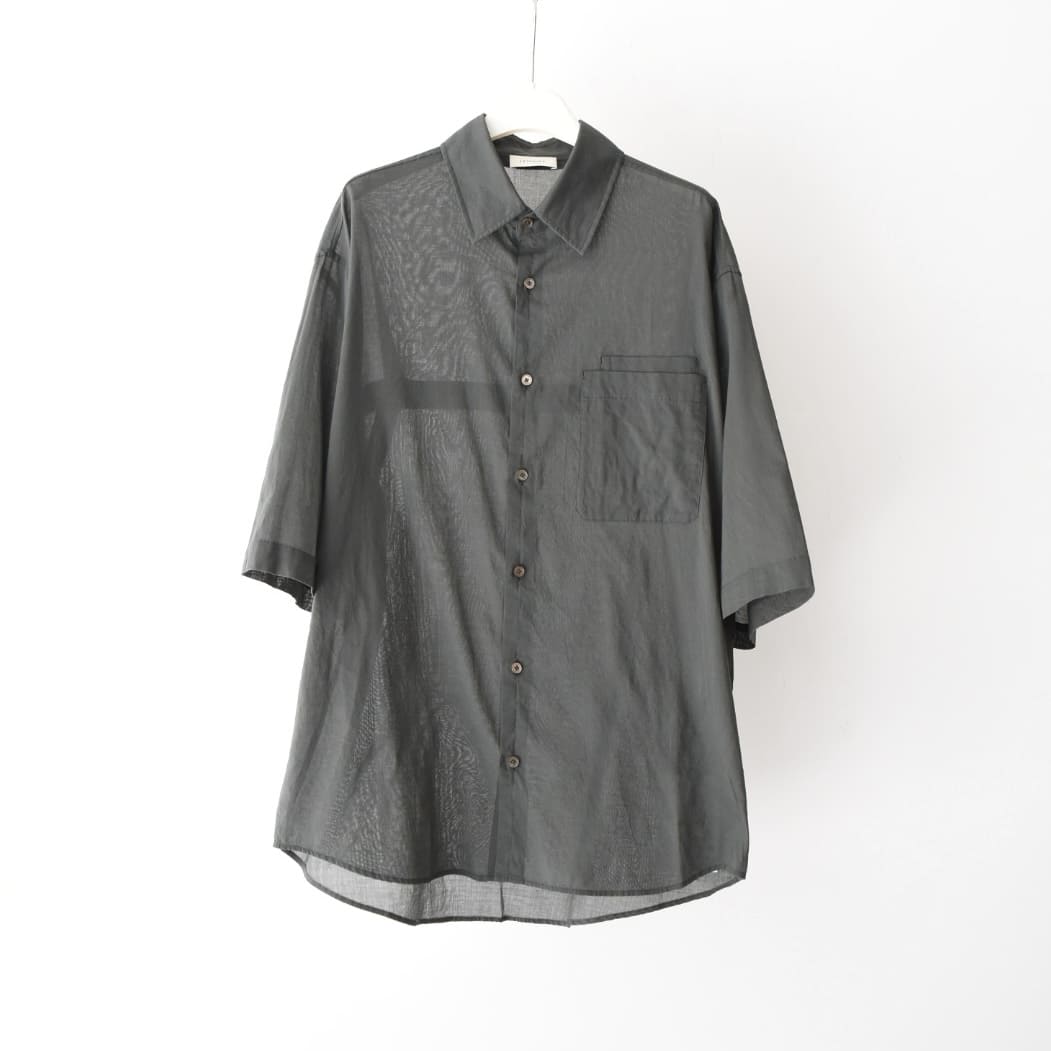 LEMAIRE DOUBLE POCKET SS SHIRT ASPHALT[SH1079 LF1202]