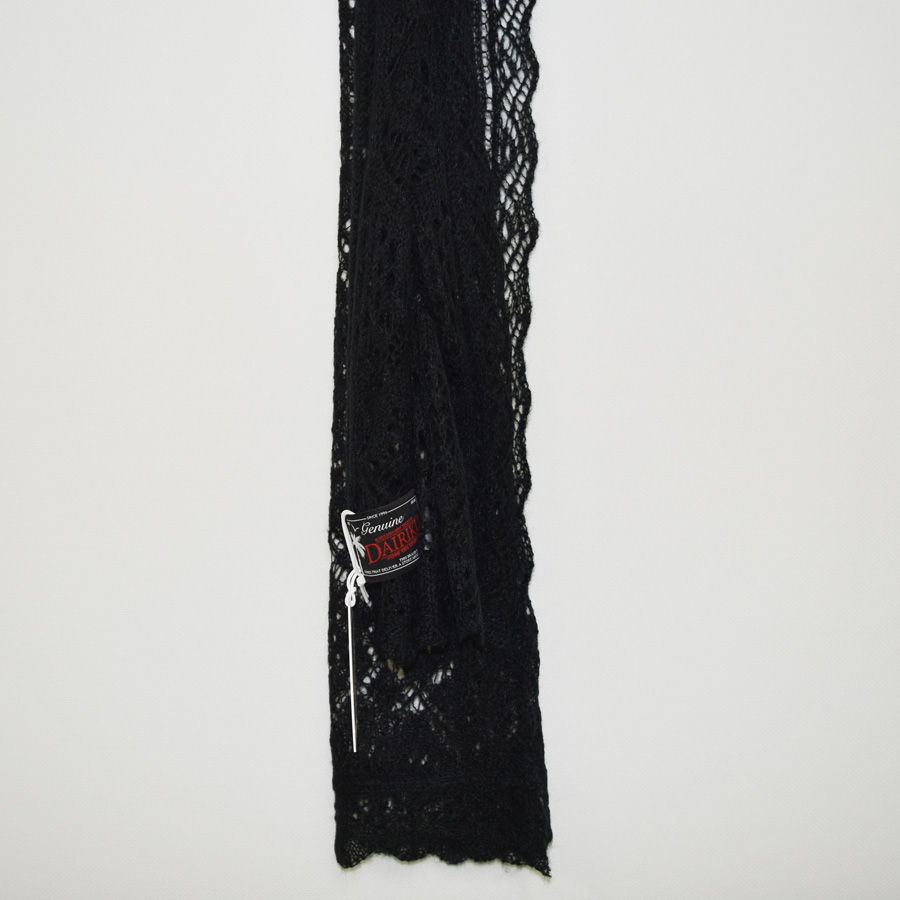 DAIRIKU Lace Muffler[23AW A-12 BLK]