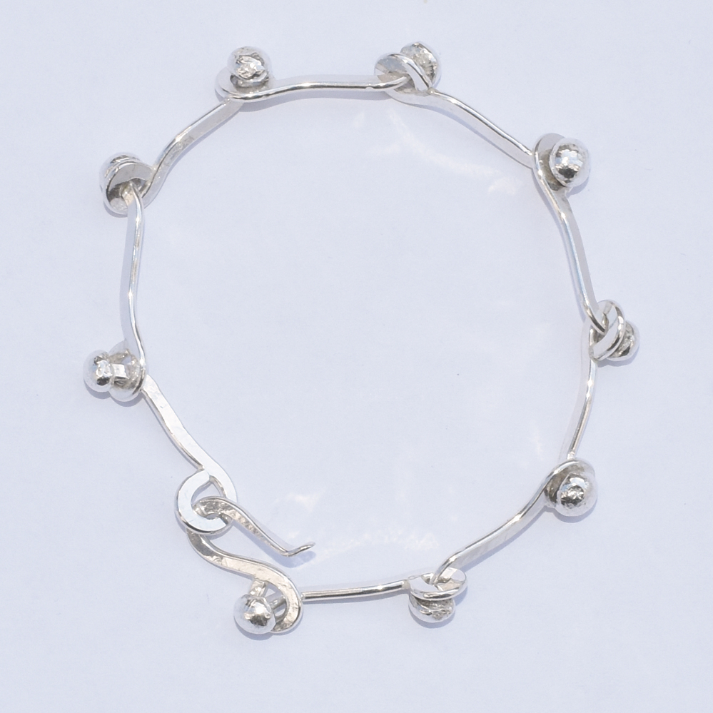 MEMOWA Paris BONE CHAIN BRACELET sil 20cm