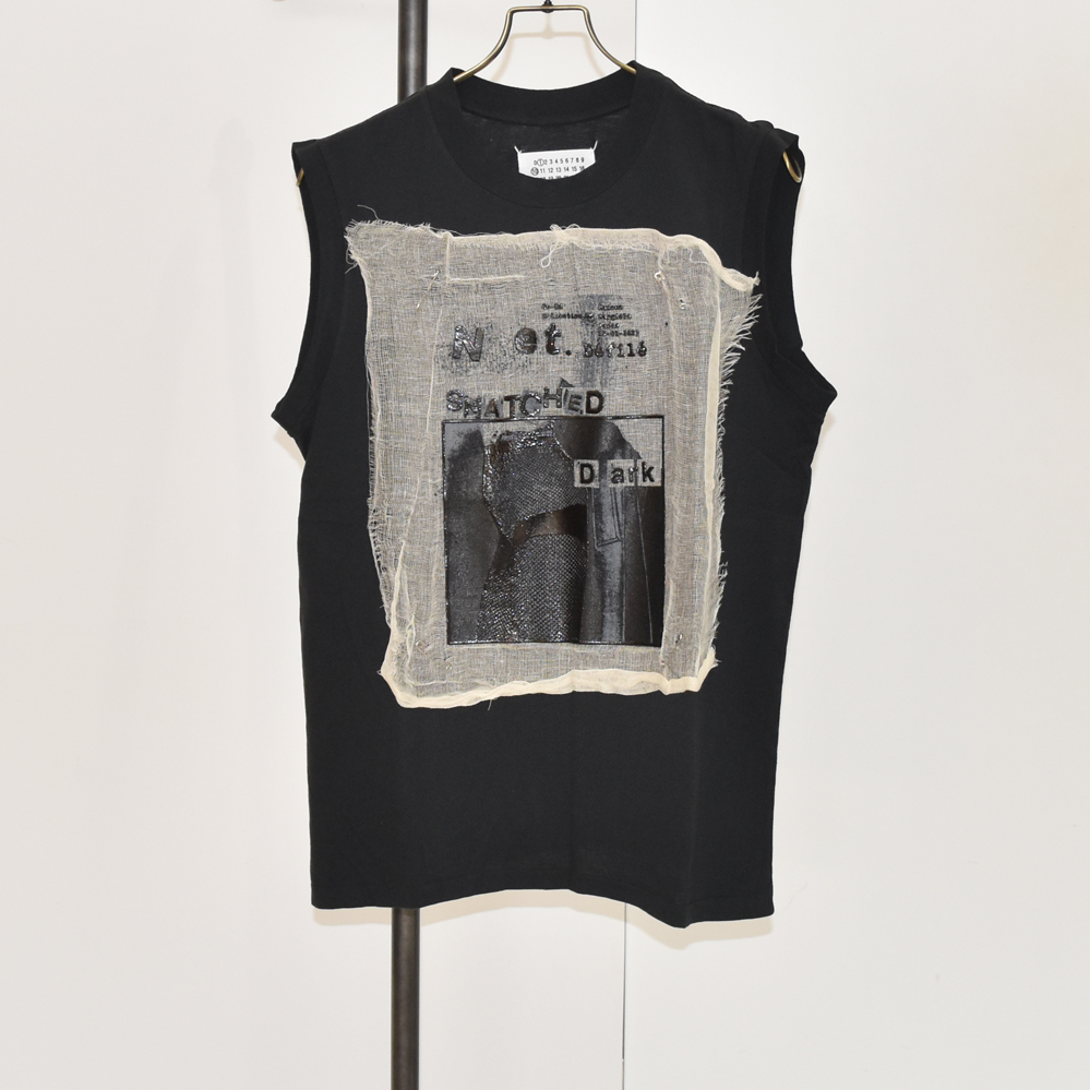 Maison Margiela キャップスリーブインビテーションTシャツ